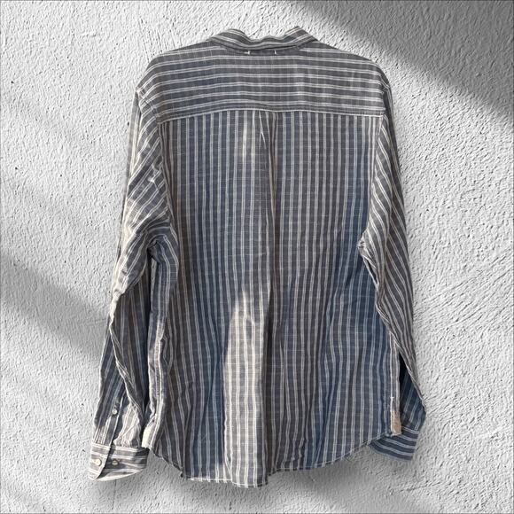 Tommy Bahama Mens Button Up Striped Shirt XL Alternative Cuff Career Casual - Picture 11 of 12